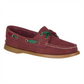 Sapatos náuticos femininos Sperry a/O 2-Eye Varsity Suede Sil, vinho, tamanho 9