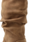 Botas femininas XOXO Slouch com salto alto marrom, tamanho 8,5