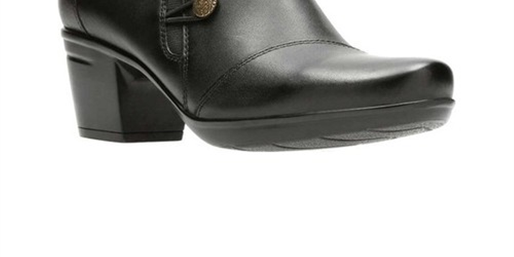 Clarks Emslie Warren Shootie Feminino Preto Tamanho 9 M