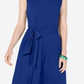 Vestido midi de festa feminino Charter Club Fit &amp; Flare, azul, tamanho X-S