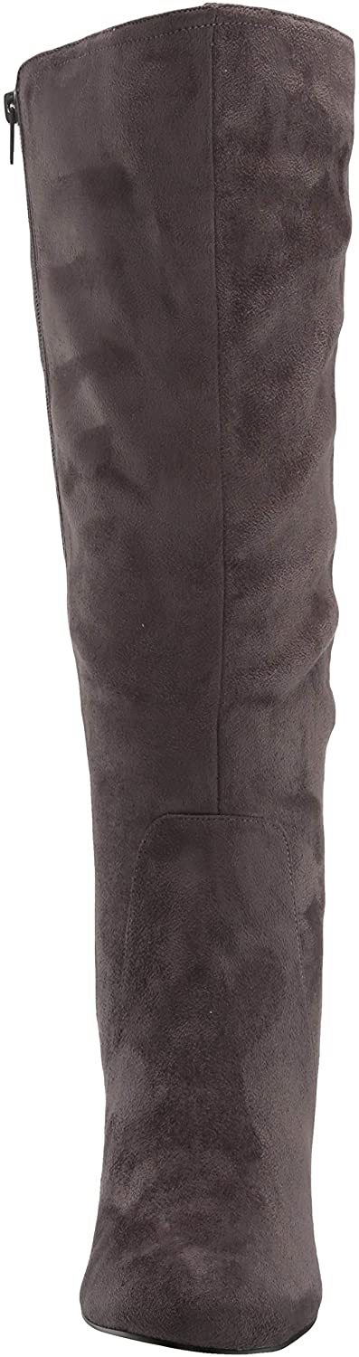 Botas sociais femininas Bella Vita Troy II Wide Calf Tall, cinza, tamanho 7 M