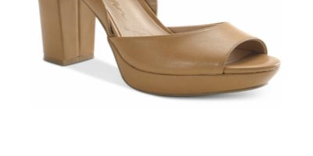 American Rag Sandália Feminina Areeta Biqueira Aberta Tira no Tornozelo Clássico Bege Tamanho 7 M