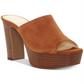 Sandálias femininas Jessica Simpson Camree Open Toe Slide para ocasiões especiais, tamanho 6M, bege