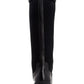 Calvin Klein Lonie Chunky Tall Botas de Equitação Femininas Pretas Tamanho 9 Médio