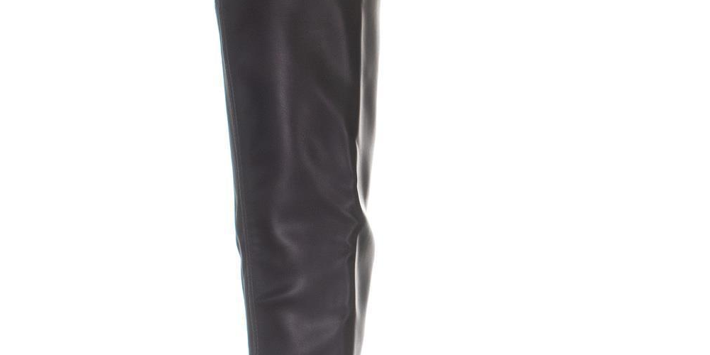 Material Girl Feminino Almond Toe Acima do Joelho Preto Tamanho 6,5 M