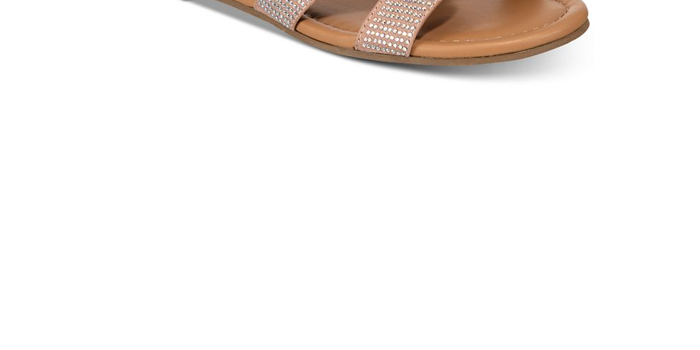 Material Girl Sandálias Femininas Acelina Tecido Aberto Casual Slide Prata Tamanho 7,5M