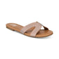 Material Girl Sandálias Femininas Acelina Tecido Aberto Casual Slide Prata Tamanho 7,5M