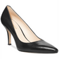 NINE WEST Salto alto feminino com salto agulha e bico fino, salto fino, couro, preto, tamanho 8 M