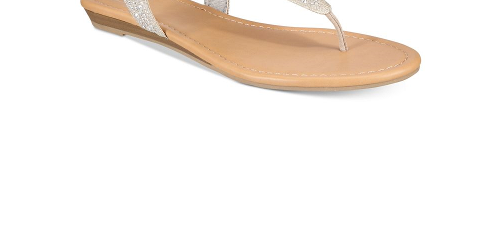 Material Girl Sandálias femininas Shayleen com bico aberto e tiras em T, cinza, tamanho 7,5 m