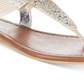 Material Girl Sandálias femininas Shayleen com bico aberto e tiras em T, cinza, tamanho 7,5 m