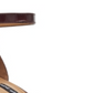 Sandálias femininas Nine West Russet Pruce Suede Sandália Marrom Tamanho 7,5 M