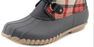 Botas de inverno femininas Baretraps Fahn Plaid Snow, pretas, tamanho 7 M