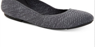 Alfani Sapatilhas femininas Tamii com bico redondo cinza tamanho 9,5 M