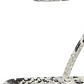 Sandálias femininas Nine West Nolan Barely There com tiras, tamanho 5,5, pretas