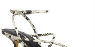 Sandálias femininas Nine West Nolan Barely There com tiras, tamanho 5,5, pretas