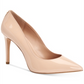 BCBGeneration Shell Heidi Smooth Couro Envernizado Feminino Bege Tamanho 9,5