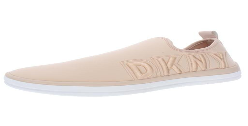 Tênis feminino DKNY Farra Fabric cano baixo, tamanho 7,5, pêssego