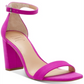 Sandálias sociais femininas INC International Concepts Lexini Microsuede com tira no tornozelo, roxas, tamanho 9, médio