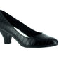 Sapatos femininos Easy Street Fabulous Pumps pretos tamanho 8,5
