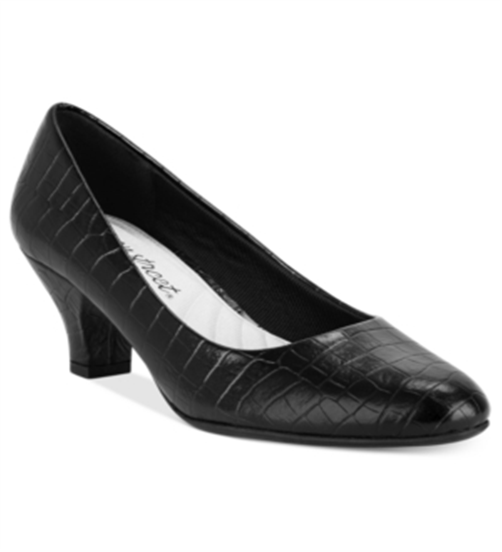 Sapatos femininos Easy Street Fabulous Pumps pretos tamanho 8,5