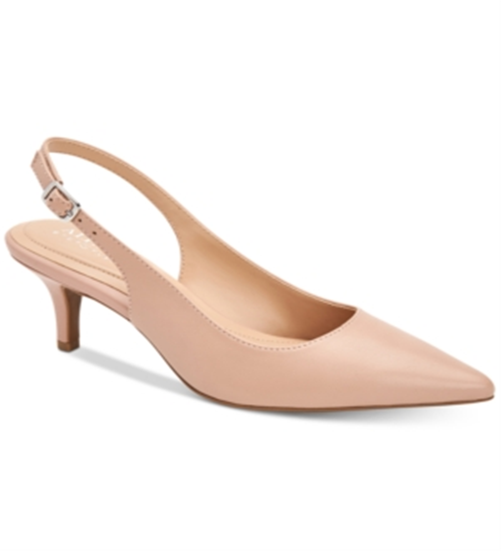 Alfani Step 'N Flex Babbsy Scarpins de bico fino e salto baixo feminino marrom tamanho 5,5 M
