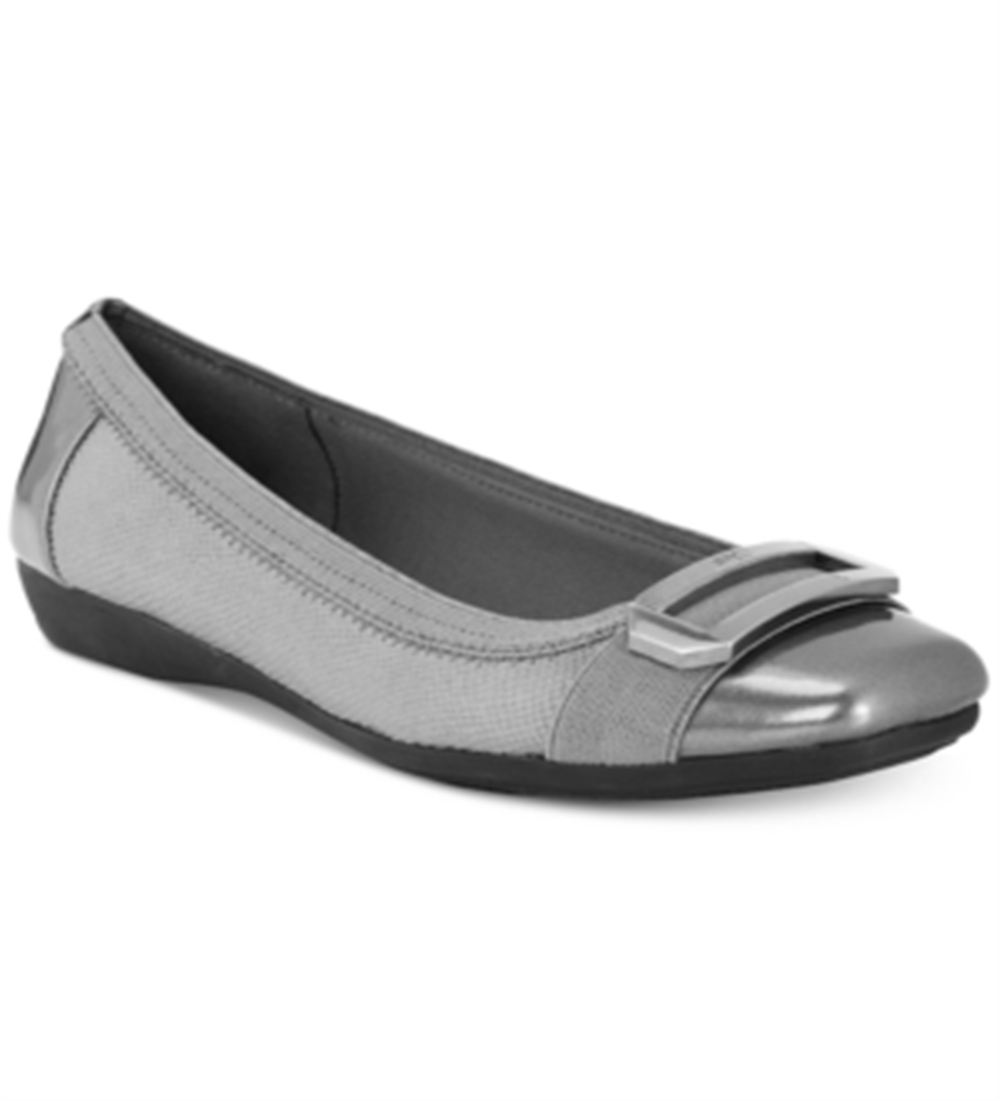 Mocassim Anne Klein Sport Feminino Uplift Estampa Leopardo Prata Tamanho 8 M