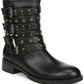 Botas de combate femininas Fergalicious, pretas, tamanho 6