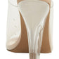 Sandálias femininas Steve Madden Evolve Open Toe Slide Wedge Marrom Tamanho 8,5 M