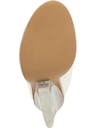 Sandálias femininas Steve Madden Evolve Open Toe Slide Wedge Marrom Tamanho 8,5 M