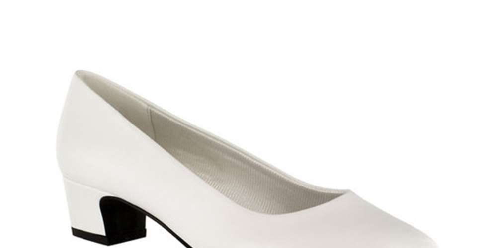 Sapatos Easy Street Prim Femininos Brancos Tamanho 10 M