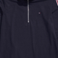 Vestido feminino Tommy Hilfiger de gola alta adaptável com fecho frontal de meio zíper, azul, tamanho grande