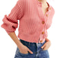 Cardigan feminino All Yours da Free People, rosa, tamanho médio