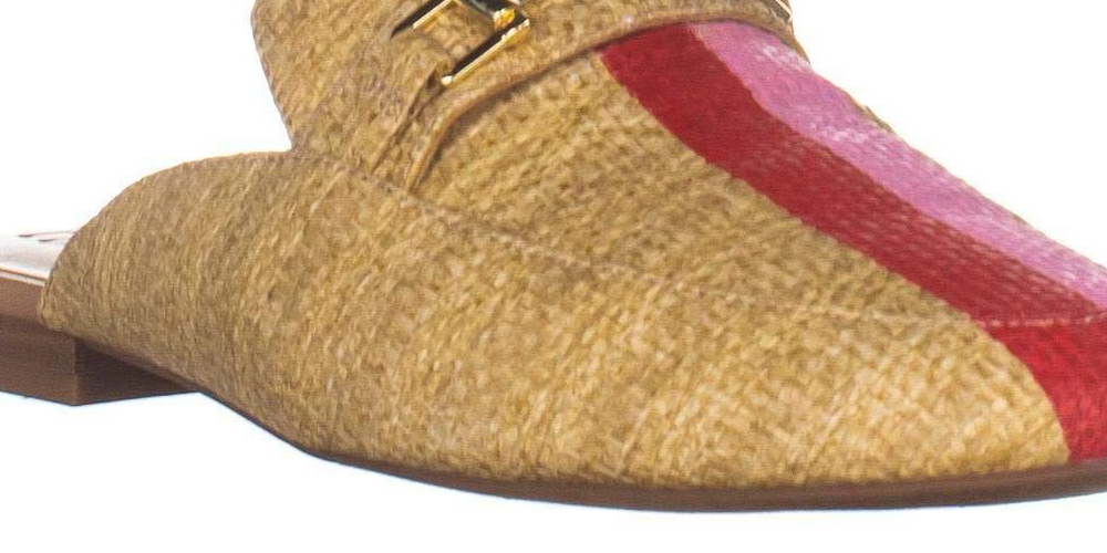 Mules femininas fechadas Gannie21 da INC International Concepts, cor palha, marrom natural, tamanho 6 M