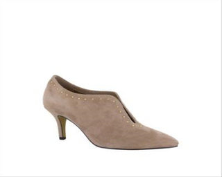 Bella Vita Women's Almond Kidsuede Leather Dara Dress Shooties Brown Size 6 WW