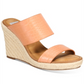 Dolce Vita Salto Anabela Crocodilo Lotty Feminino Coral Tamanho 9,5 M