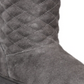 Botas de inverno femininas Nickyy Quilted Suede, estilo &amp; Co, cinza, tamanho 5 M