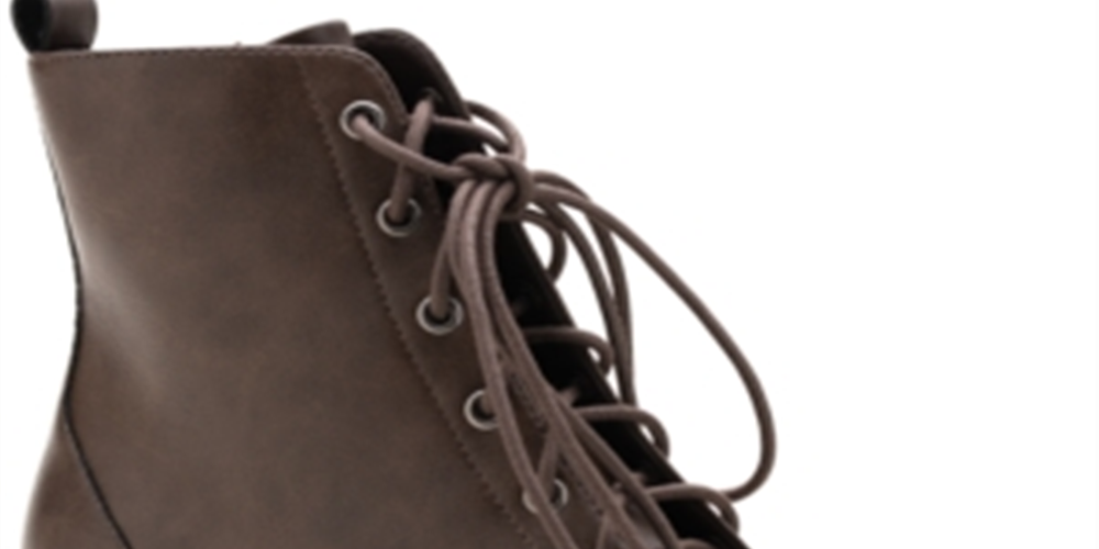 Botas femininas American Rag com zíper acolchoado e detalhe Franie, bico redondo, salto bloco, amarrar, marrom, tamanho 9 M