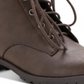 Botas femininas American Rag com zíper acolchoado e detalhe Franie, bico redondo, salto bloco, amarrar, marrom, tamanho 9 M