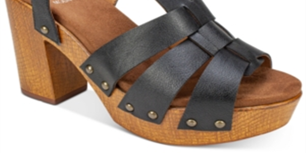 Sandália Aldridge Feminina White Mountain Preta Tamanho 9,5