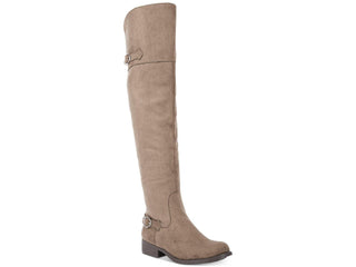 Botas femininas American Rag Adarra de camurça sintética acima do joelho, marrom, tamanho 6,5 M