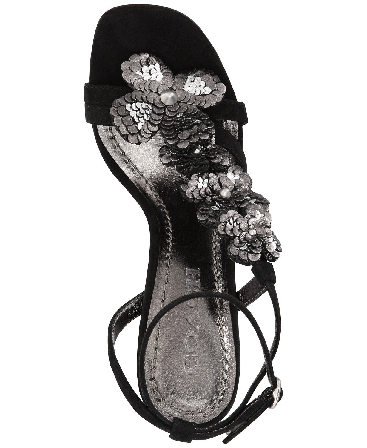 Sandálias Coach Femininas Bianca Pretas Tamanho 10 B