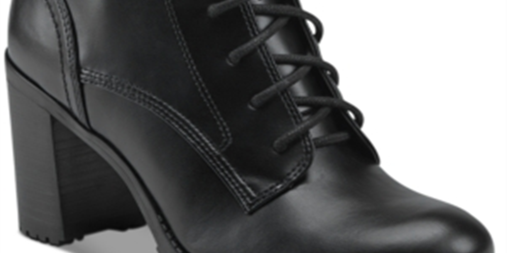 Tommy Hilfiger Elyssa Faux Leather Ankle Boot Feminino Preto Tamanho 9 M