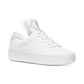 Michael Kors Mindy Couro Feminino Cano Baixo Renda Branco Óptico Tamanho 6,5