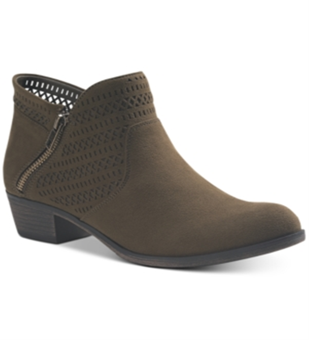 Botas femininas American Rag Abby de camurça sintética, verde, tamanho 5,5 M