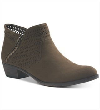 Botas femininas American Rag Abby de camurça sintética, verde, tamanho 5,5 M