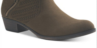 Botas femininas American Rag Abby de camurça sintética, verde, tamanho 5,5 M