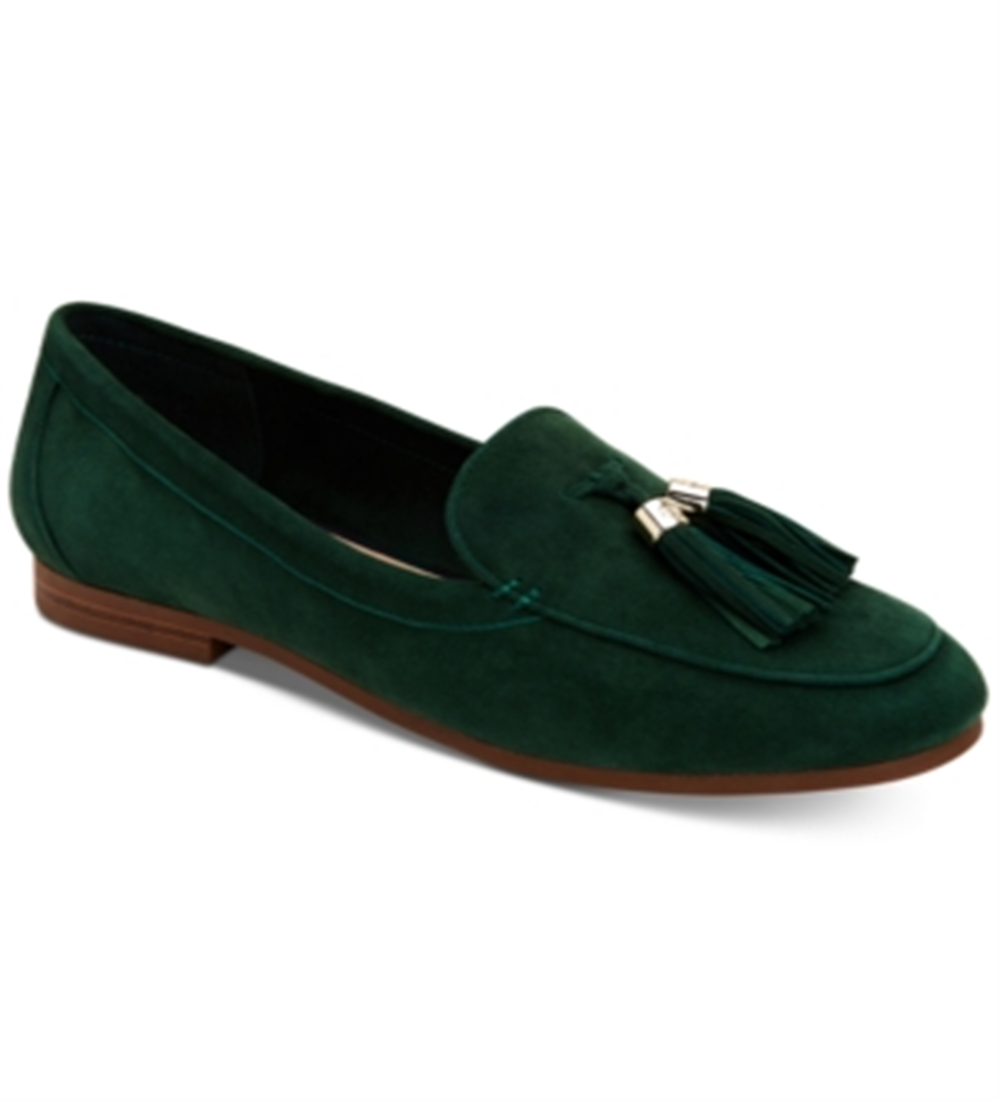 Mocassim feminino Charter Club Margott Suede fechado, verde, tamanho 6 M