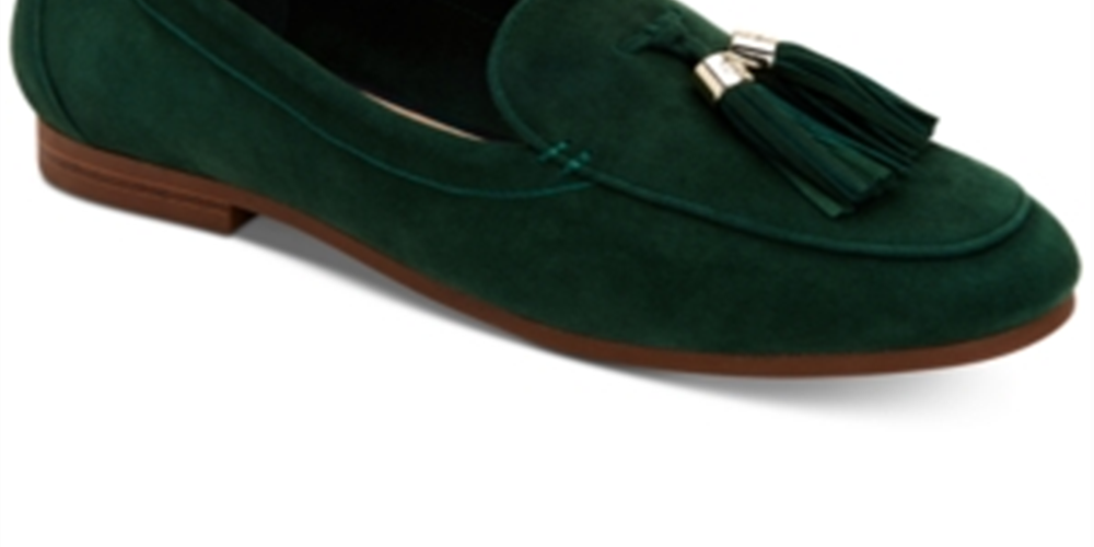 Mocassim feminino Charter Club Margott Suede fechado, verde, tamanho 6 M