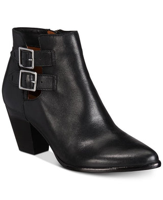 Frye Women's Leather Pointed Toe Ankle Fashion Boots Black Size 7.5