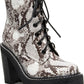 Botas sociais femininas Madden Girl Archiee com estampa de cobra, marrom, tamanho 7 M